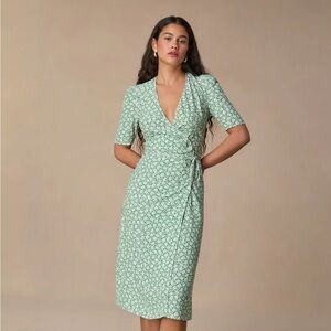 Rouje Paris Gabin Wrap Midi Floral Dress